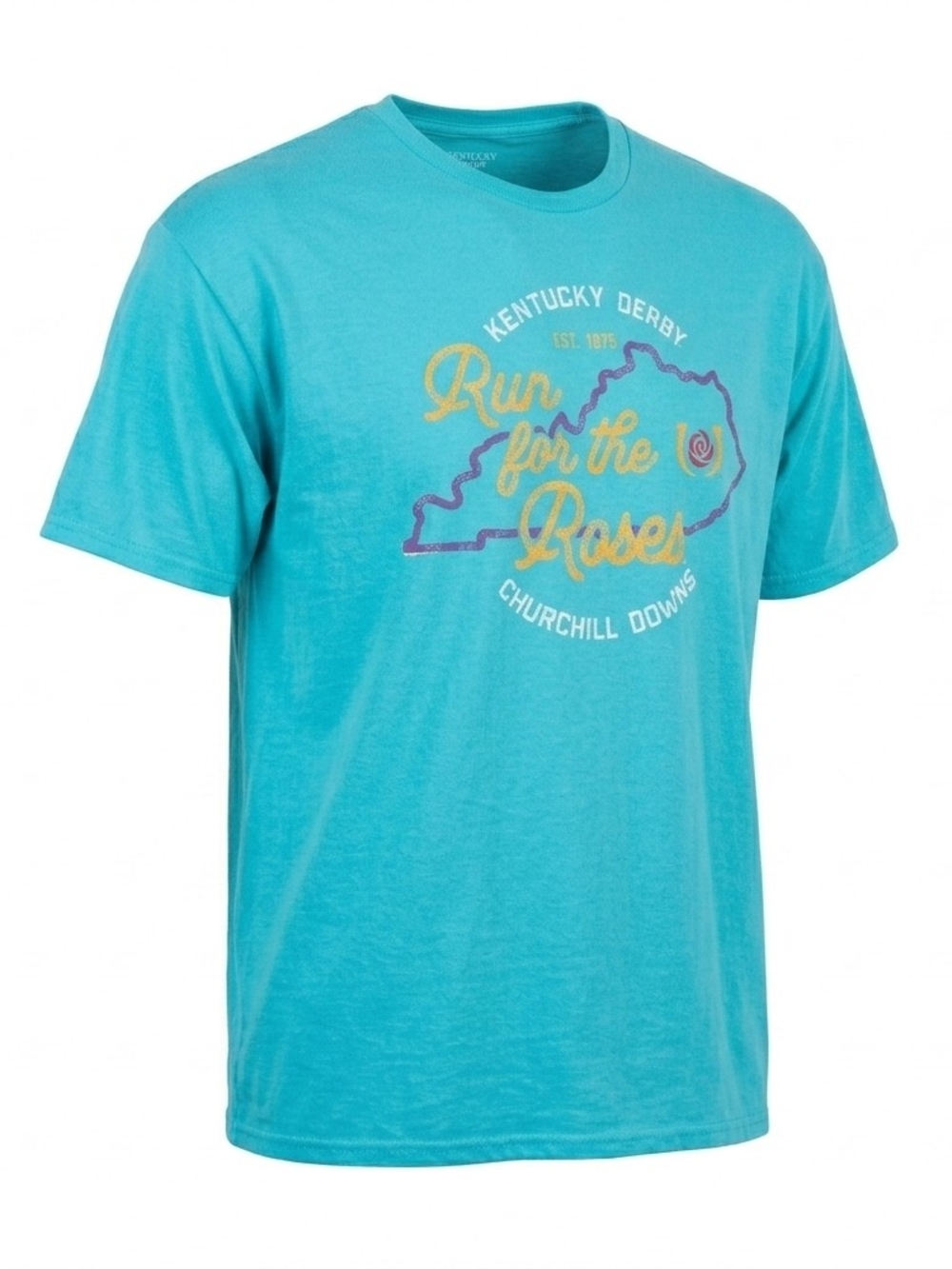 Ventage Kentucky Derby Run for the Roses T-Shirt Aqua Blue 2XL Churchill Downs - Picture 2 of 4
